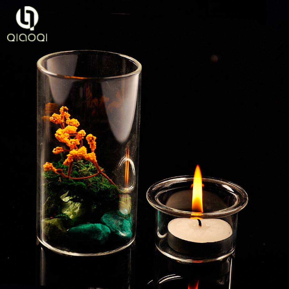 Discount CE Certified rectangle mosaic glass candle holder