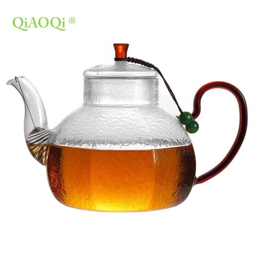 Wedding Newest Design heat resistant 1000ml glass tea pot for tea