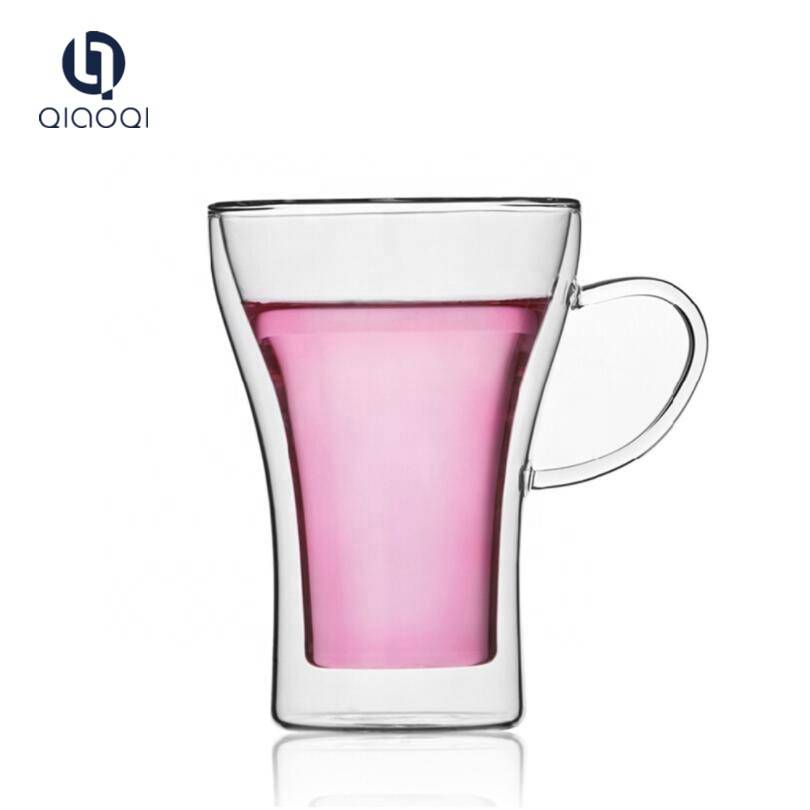 Factory making Double Wall Party Cup - Double Wall Espresso Coffee Mug Glass Cup – Qiaoqi