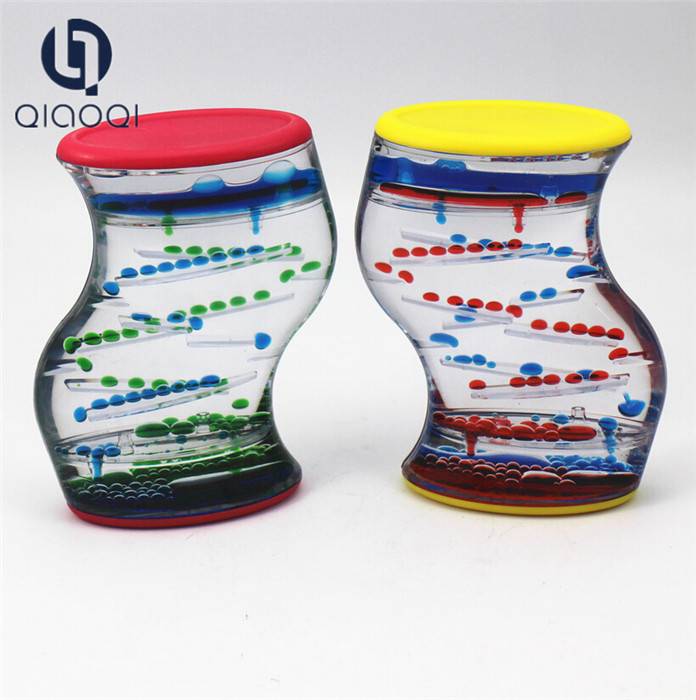 Chinese Professional Double Wall Glasses - Decorative Kids Liquid Drip Oil Hourglass Sand Timer – Qiaoqi