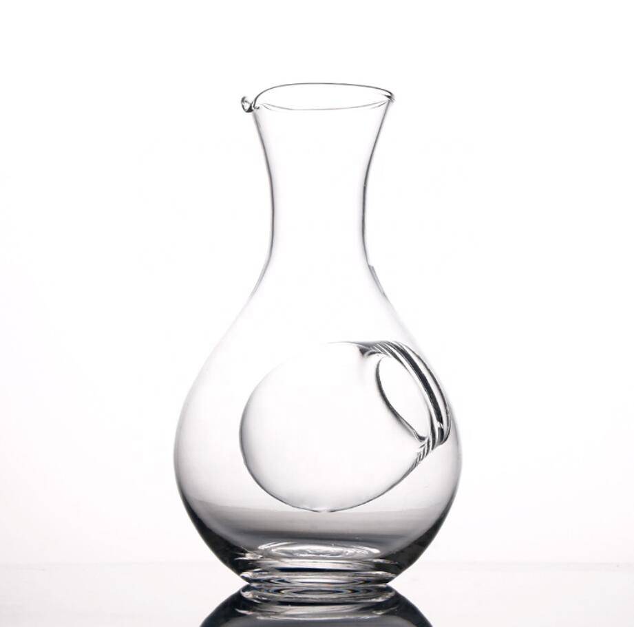 Amazon hot sale 400ml leadfree crystal glass wine decanter for gift