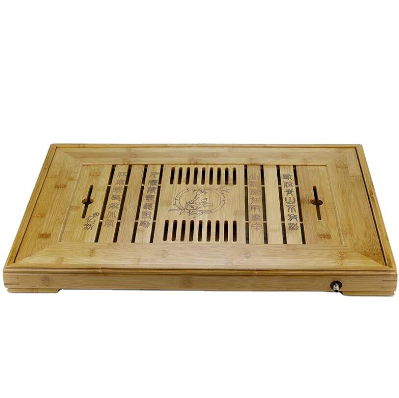 Hot sale high quality cgeapbamboo tea serving tray