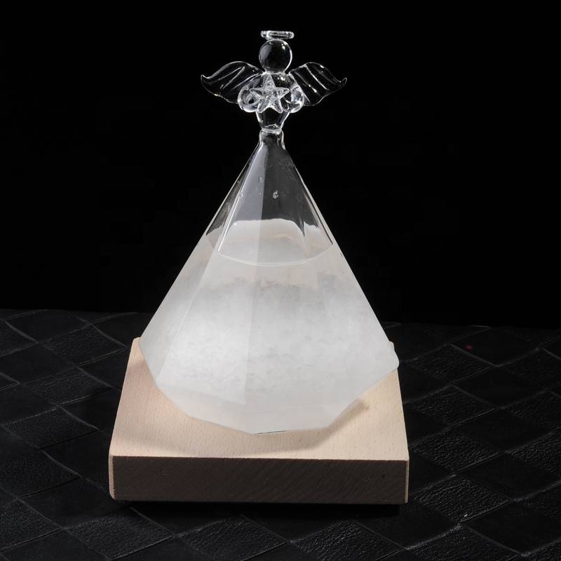 craft gift weather forecast   Angel Diamond  storm glass bottle