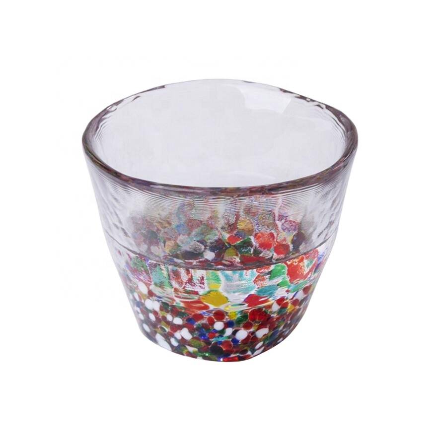 High quality glass colorful new style drinking water glass cup
