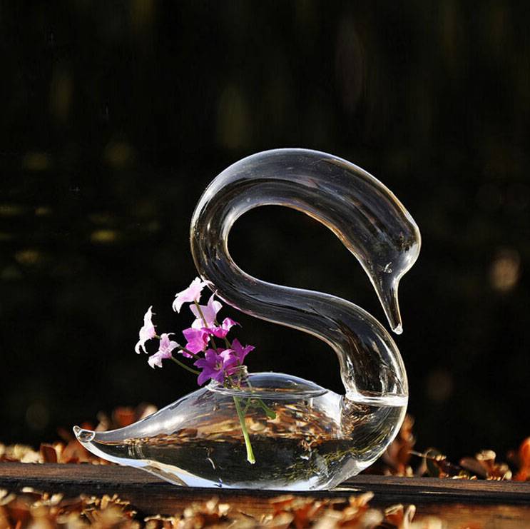 High borosilicate glass clear Plants Glass Vase
