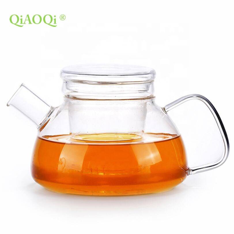 Restaurant Economic heat resistant glass tea pot