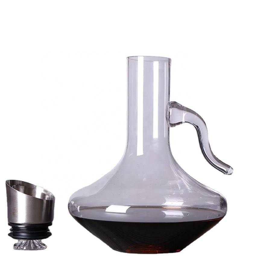 Hot sales new style high borosilicate glass red wine bottle