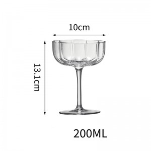 Simple vertical pattern cocktail cup good-looking juice drink glass casual coffee mug home water cup
