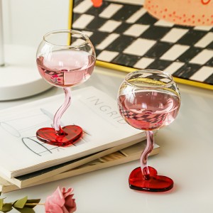 Good-looking and loving white wine goblet red wine glass for home light luxury high-end Valentine’s Day wedding gift