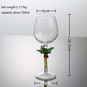 European creative goblet high borosilicate glass Valentine’s Day romantic red wine glass crystal champagne glass high-end