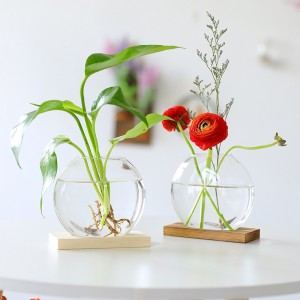 Manufacturers supply European creative wooden frame small vase decoration