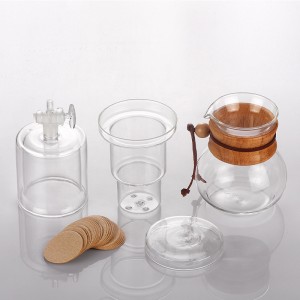 Coffee ice drip pot glass household filter cold brew pot cold brew coffee small drip filter ice brew pot set