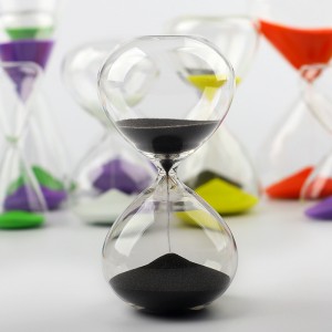 Transparent Glass custom Sand color Clock Hourglasses Sand Timer 3min 15min 30min Hourglass sand watch