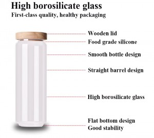 kitchen storage 500ml 750ml high borosilicate airtight glass jar with acacia wood lid