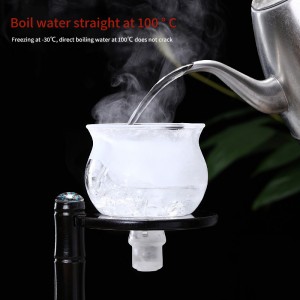 Household magnetic automatic brewing teapot borosilicate glass semi-automatic kung fu tea set transparent lazy tea leakage