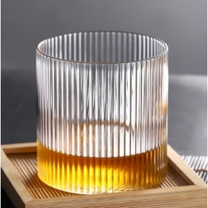 Vertical glass cup,straight height borosilicate glass juice mousse cup