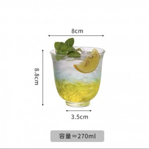 Transparent Japanese ultra-thin water cup, coffee cup, Colin cup