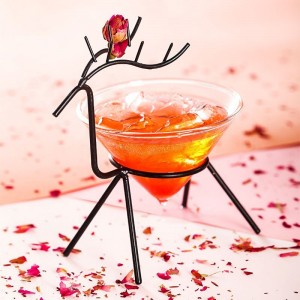 Creative fawn Iron cocktail glass