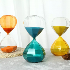3min 10min 15min decorative hourglass timing, creative colorful glass sand timer hourglass