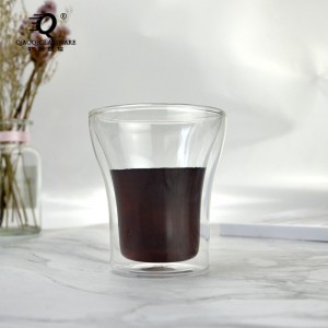 High borosilicate clear glass Creative double insulated coffee mug home beer mug