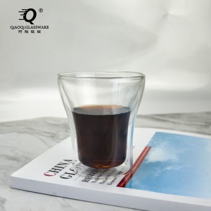 High borosilicate clear glass Creative double insulated coffee mug home beer mug