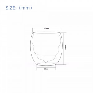 Funny shit shaped high borosilicate glass transparent double wall coffee cup water mug without handle