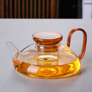 Light luxury stained glass teapot wholesale simple home coffee maker