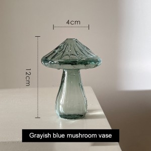 Vintage textured glass mini vase Transparent hydroponic flower arrangement vase tabletop decoration