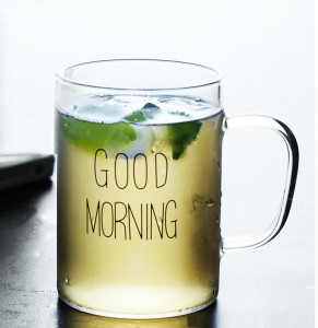 Home Office Double Wall Glass Cup Iced Cups Transparent Coffee Mug For Milk Water