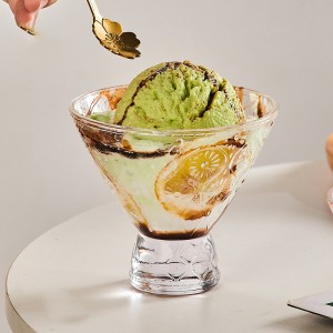 250ml cute simple ice cream bowl Home dessert milkshake cup