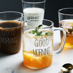 Home Office Double Wall Glass Cup Iced Cups Transparent Coffee Mug For Milk Water