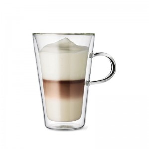 Creative Double Wall   Transparent High-quality Glass Tea Coffee Cup Mug