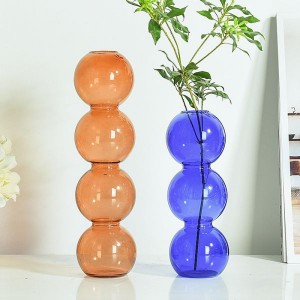 Fashion wholesale vases optional colourful glass vases