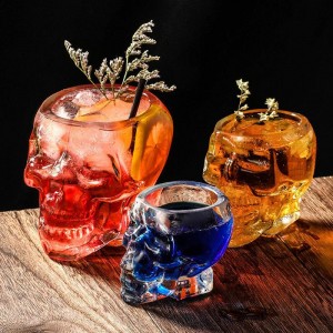 Skull glass Whiskey glass shot glass