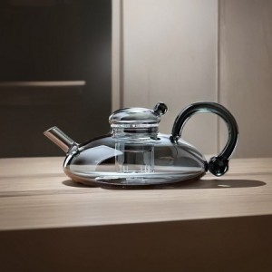 Thickened tea pot with high-temperature resistant glass tea maker for household use