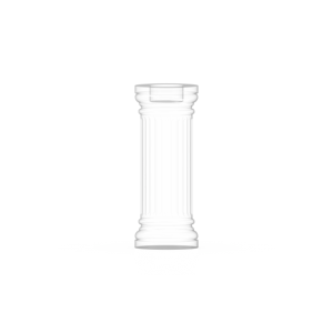 Elegant Roman column modeling clear glass candle holder factories
