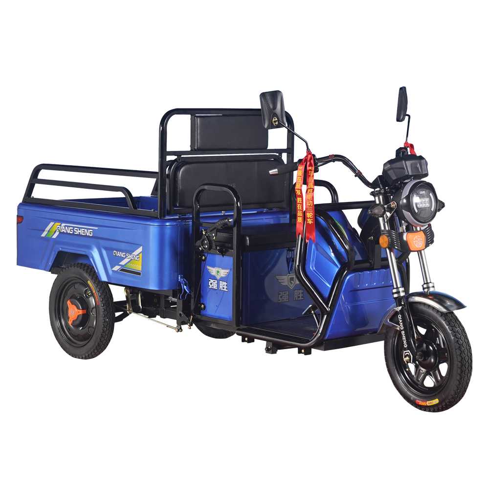 China Wholesale E Rickshaw Factory Suppliers - Open body electric tricycle 48V 500W molibity electric city scooter folding cargo passenger mini electric tricycle – Qiangsheng