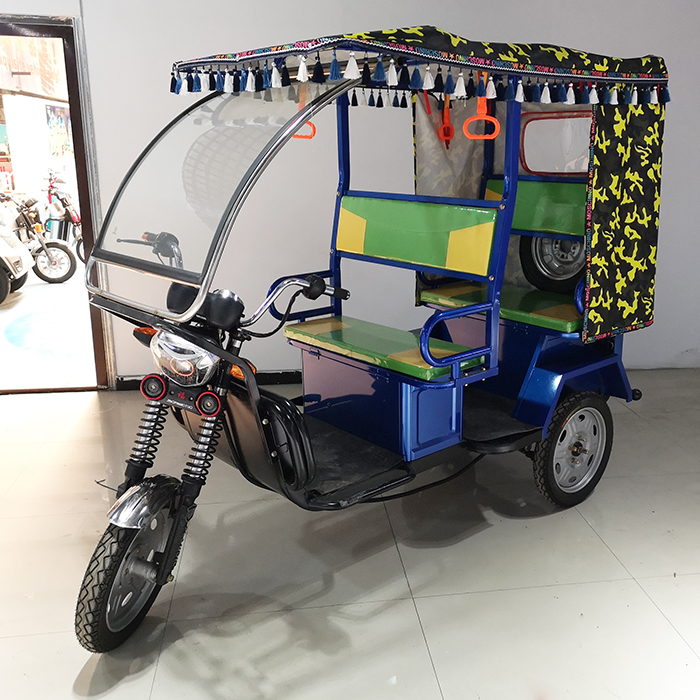 48v 800w Two Persons Electric Tricycle With Covered Manufacturer for Bangladesh
