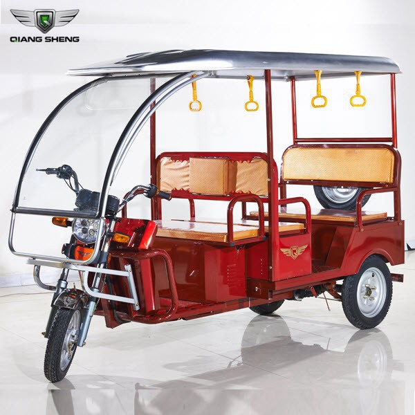 High Quality Battery Operated Passenger Bajaj Three Wheel Electric Auto Rickshaw With ABS Roof