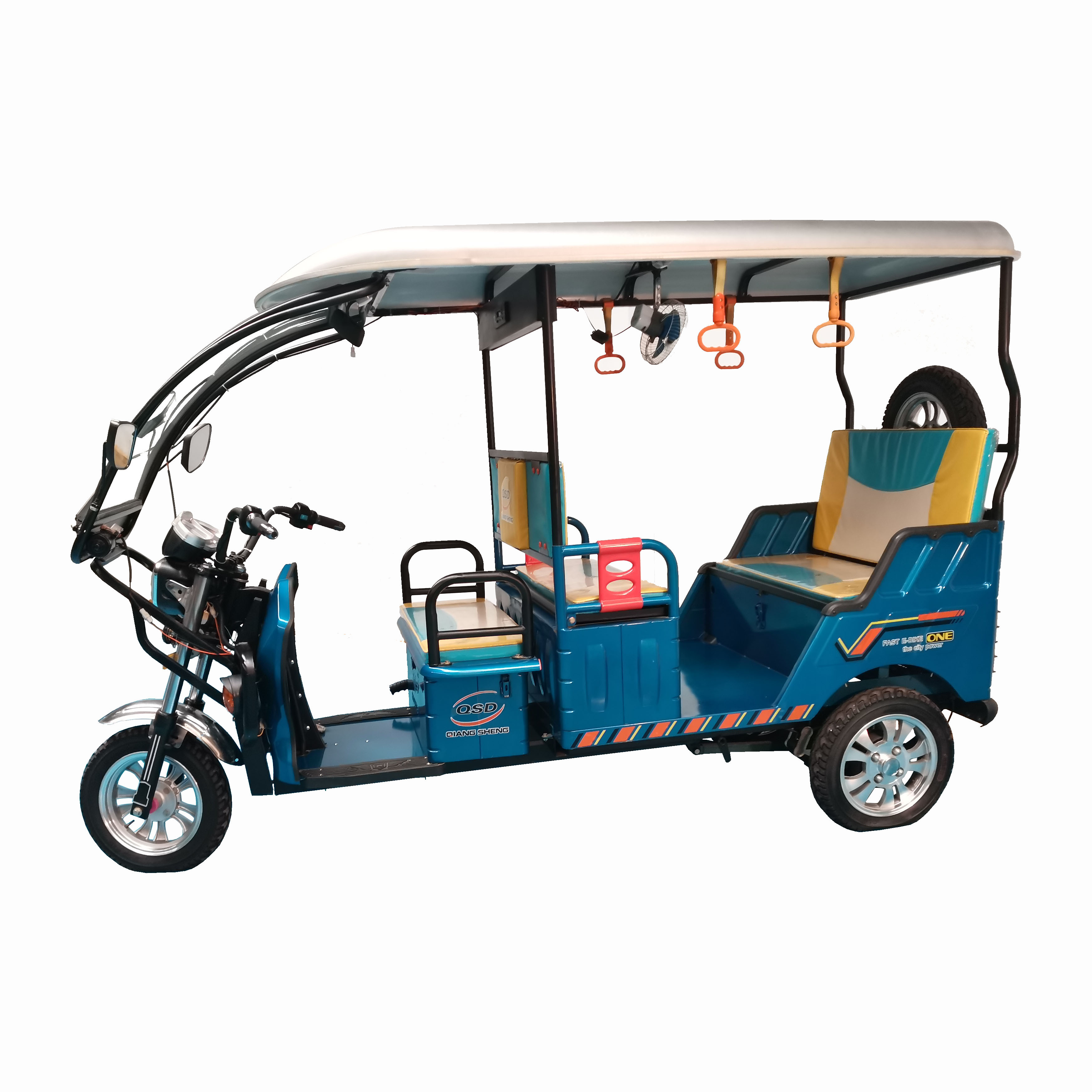 48v 900w Motor 40km/h Speed Battery Operated Electric Rickshaw 4 Passenger Models Three Wheel Electric Tricycle