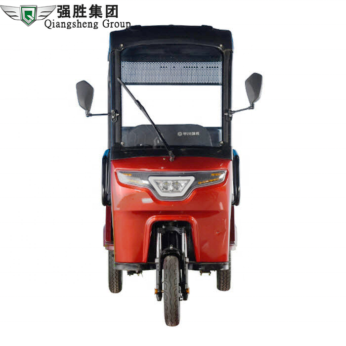 China QSD Mini bus Bajaj Style 2 passenger tricycle Tuk Tuk 3 wheel electric rickshaw adult for sale