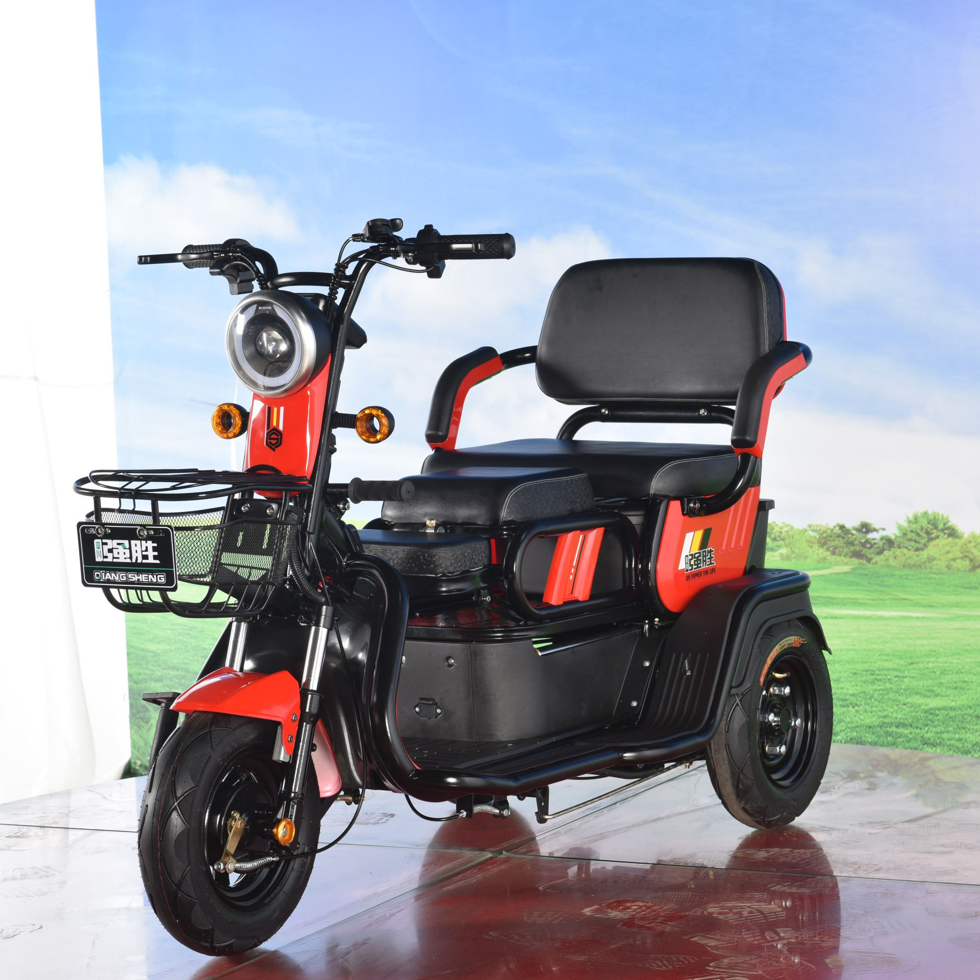 2022 City sightseeing electric bike for three wheel  fashion style electric scooter on sale hot sale 500w electric rickshaw
