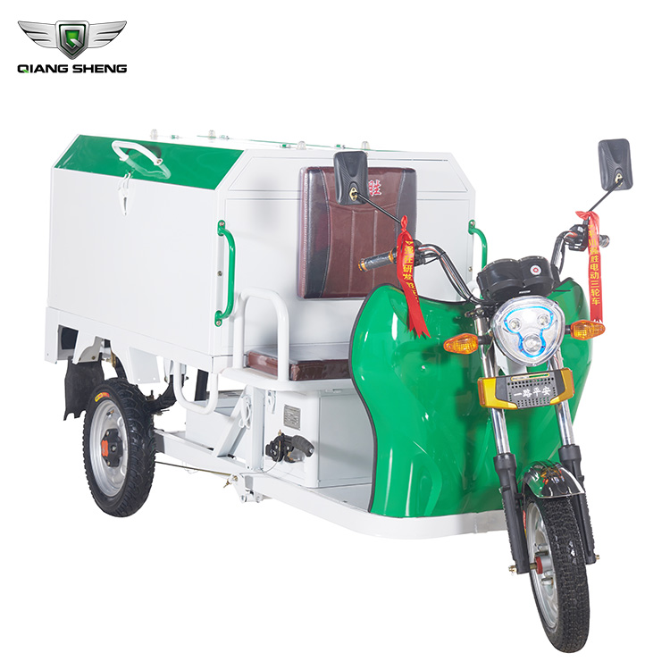 Cheap price mini electric garbage pickup tricycle truck separate dry and wet waste trash for rural environment