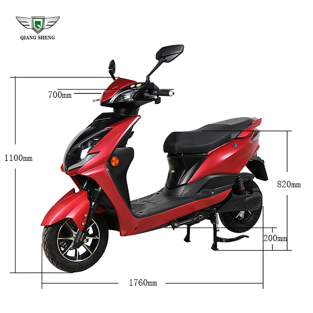 Cool Style Red Color 800w Heavy Electric Motorcycle