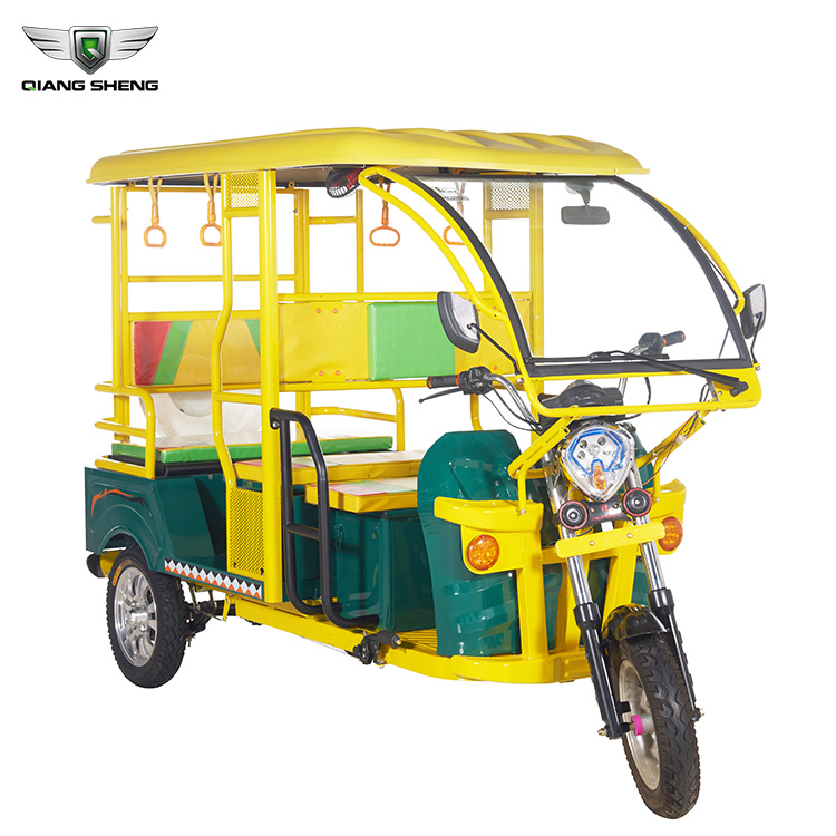 China Wholesale Electric Rickshaw Parts Manufacturers - China hot selling yellow electric tricycle 4 or 5 passengers auto rickshaw tuk tuk manufacturers – Qiangsheng