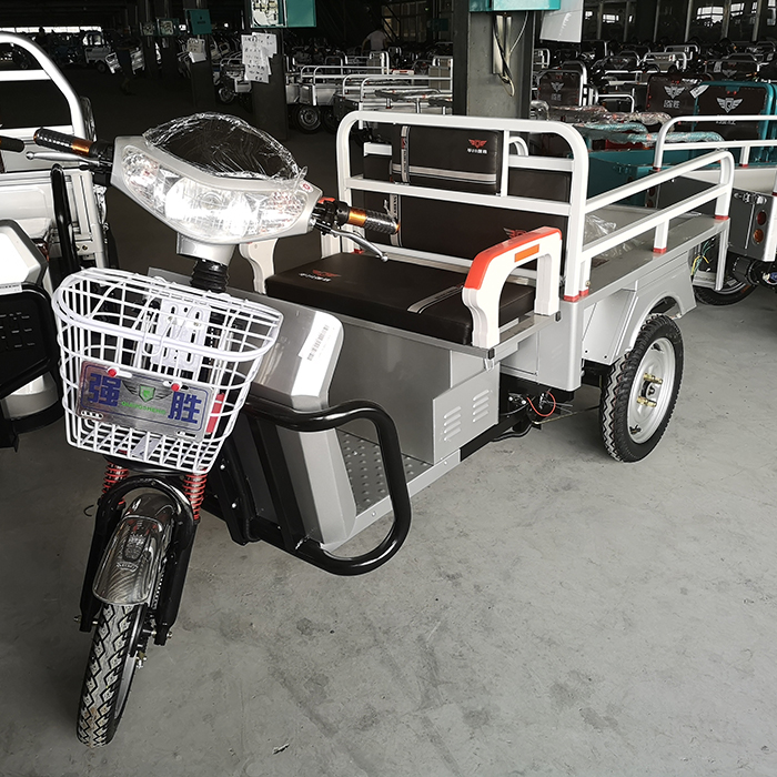 48v 350w Cargo Electric Tricycle for Adults With Foldable Seat For Passengers