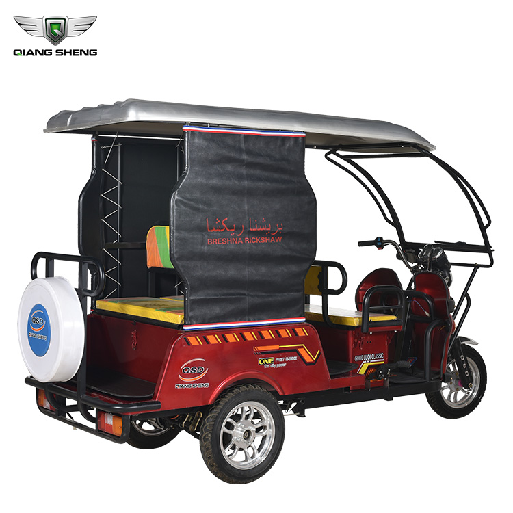 India Famous Design Smart City Green Power Hot Selling Electric Tricycle Rickshaw Back To Back Design
