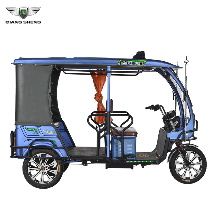 Smart City Latest Green Power Electric Tricycle Rickshaw For Passenger 1+4