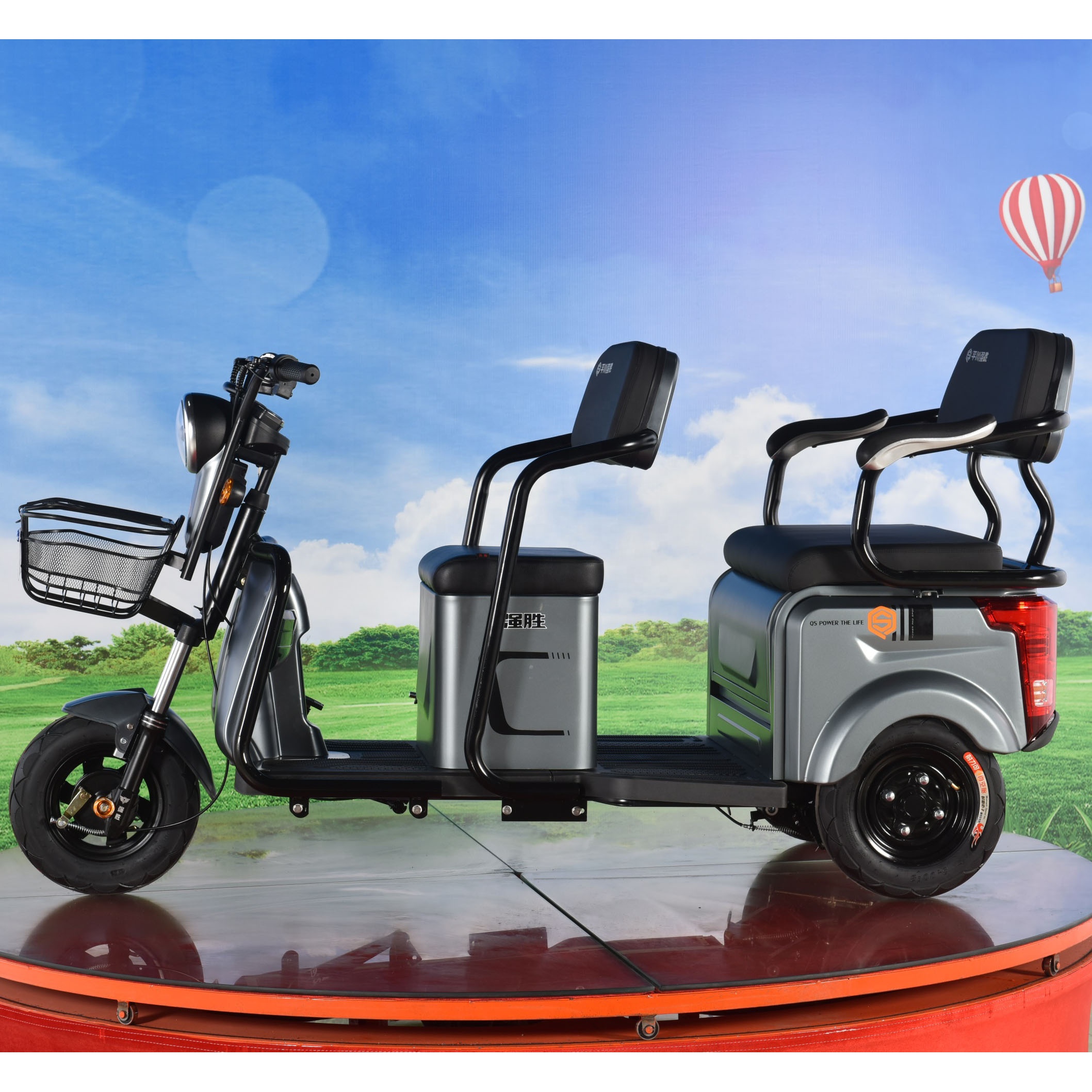 High quality small rickshaw tuk tuk 2 seater electric tricycle cheap price