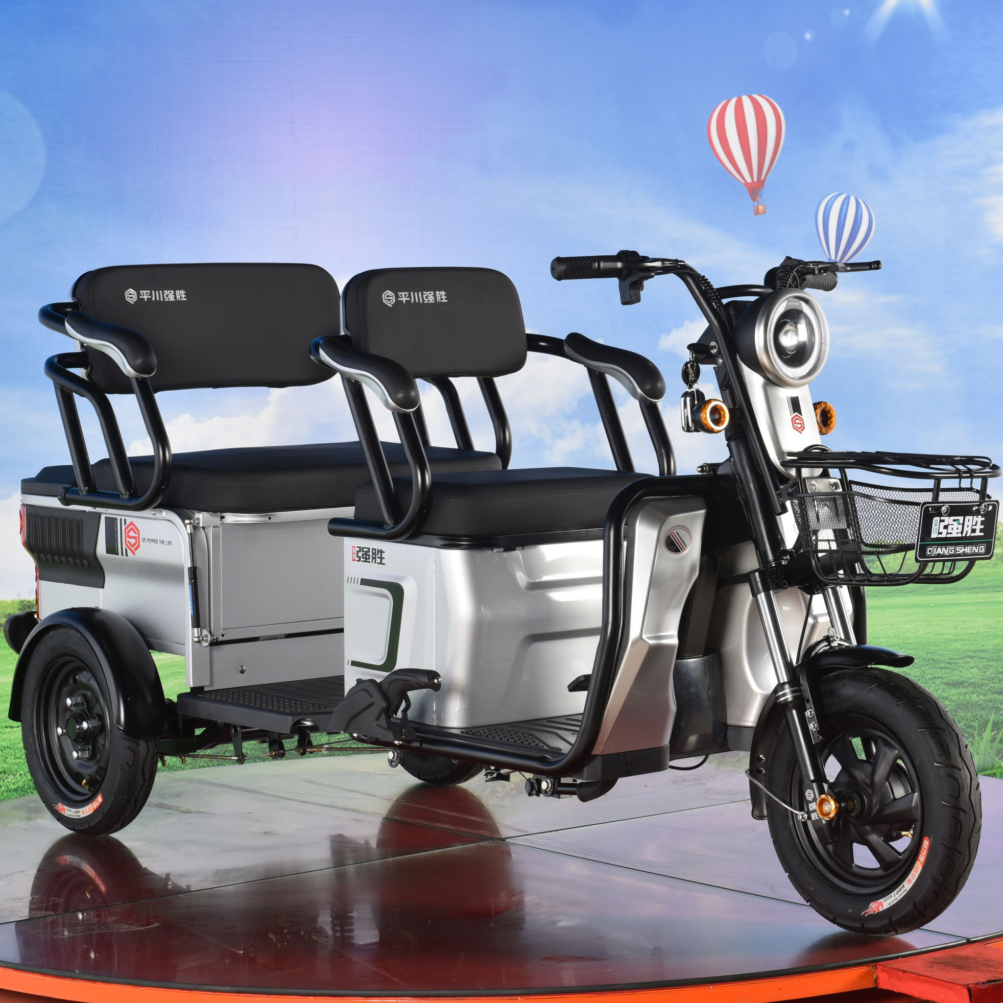 2020 QSD 3 Wheel Electric Scooter Hot Sale Adult Tricycle Bike Cheaper 3 Wheel Electric Bicycle Factory  Supply